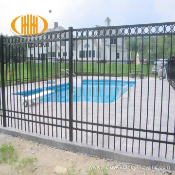 cheap ornamental steel bar pressing iron fence panels